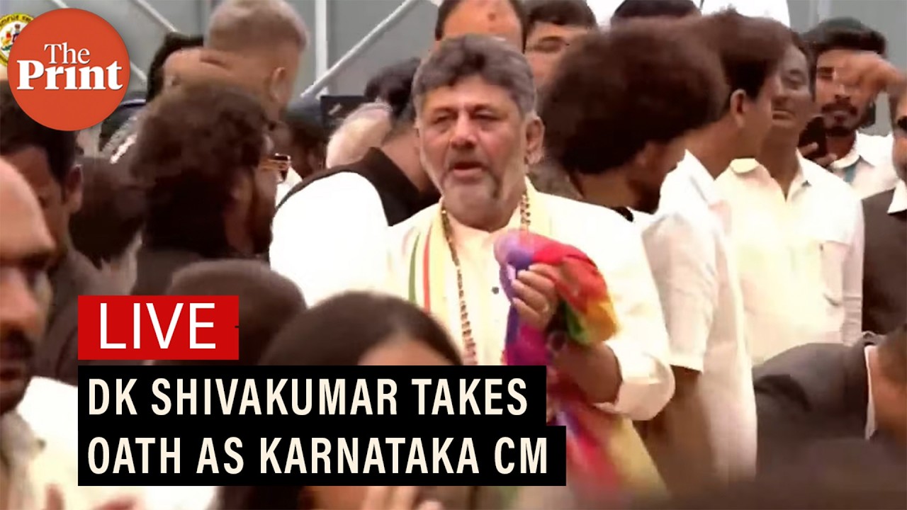 LIVE: DK Shivakumar takes oath as Karnataka CM