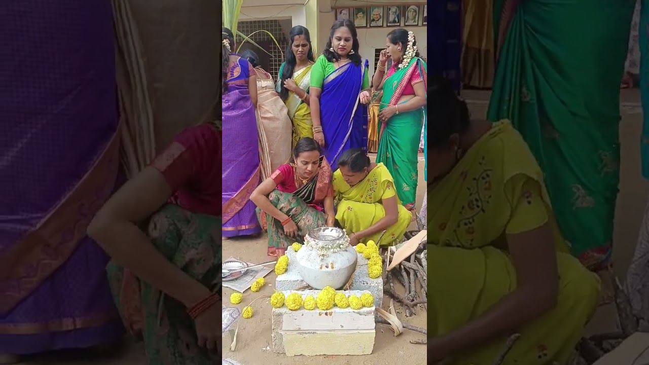 Sankrathi celebration in school ✨