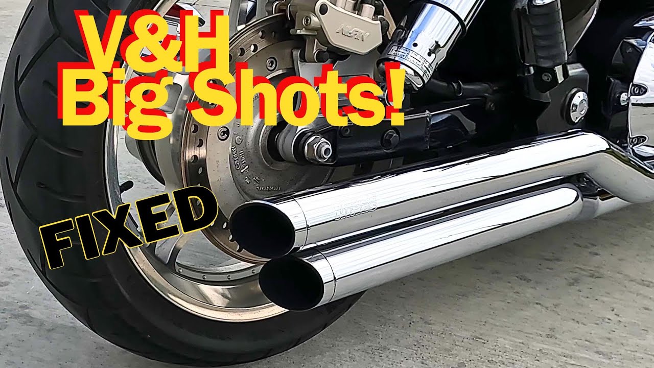 Vance And Hines Big Shots Exhaust| Rattle Fix| Honda VTX1800| Exhaust Removal And Installation