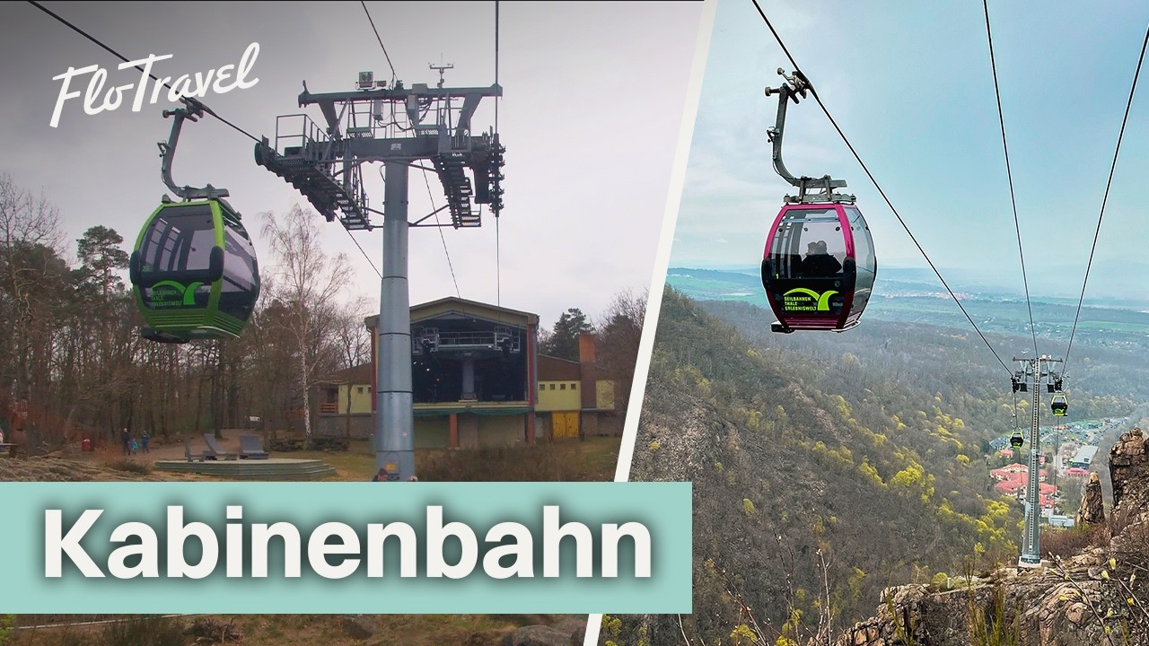 6-MGD Kabinenbahn Hexentanzplatz Bergfahrt | Thale Germany 🚡