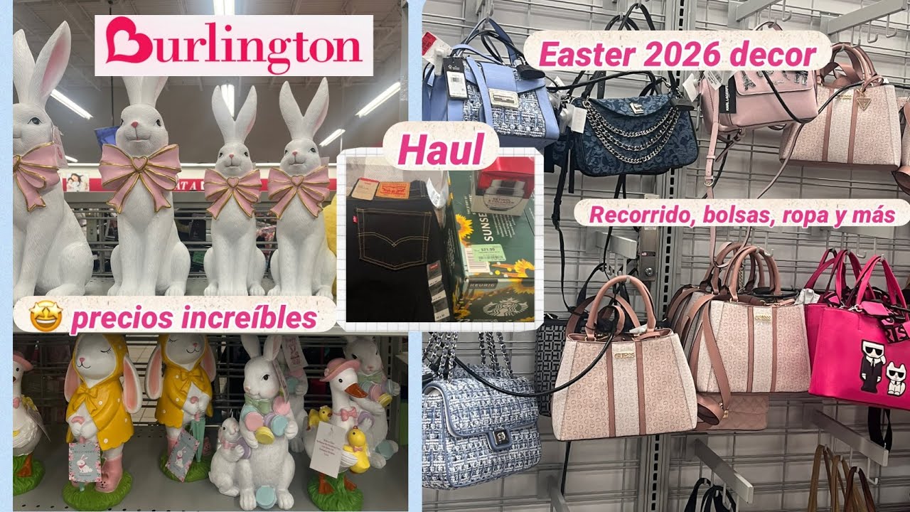 Burlington recorrido decoración de Pascua 🐣 2026, bolsa, ropa y más. Haul de increíbles precios 🤩. 