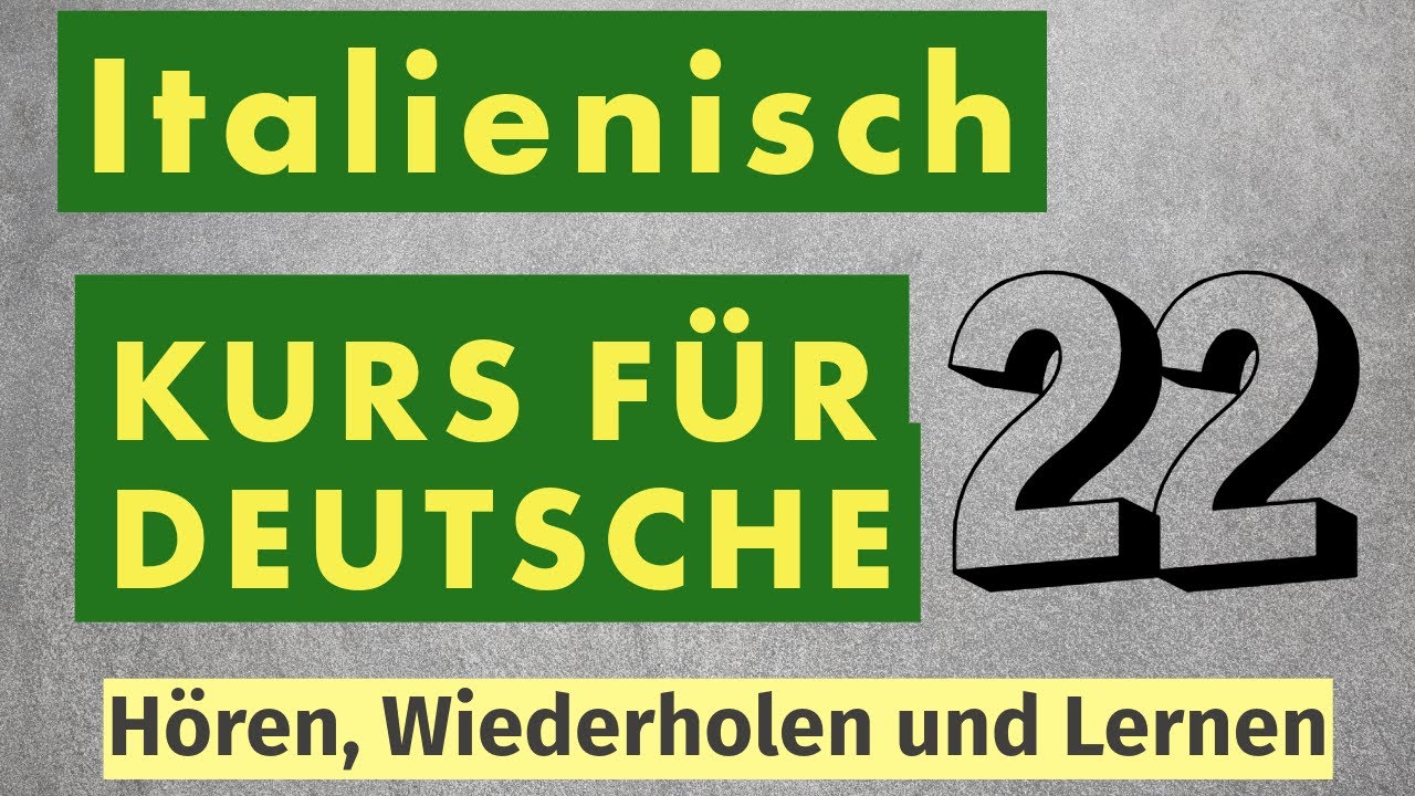 Überprüfe, ob du diese Sätze verstehst! Italienisch lernen durch Zuhören!
