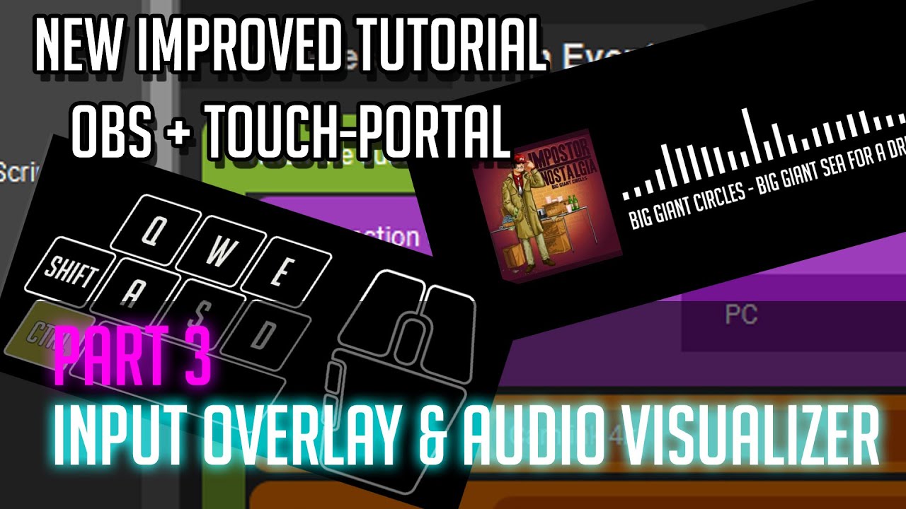 OBS Touch-Portal 03 Input Overlay & Audio Visualizer (Pretzel.Rocks/Spectralizer plugin)