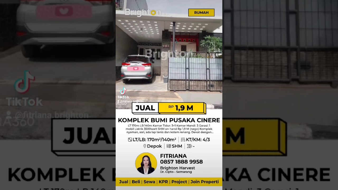Rumah Depok 3+1 KT #rumahdijual #rumahdijualdepok #rumahjakarta