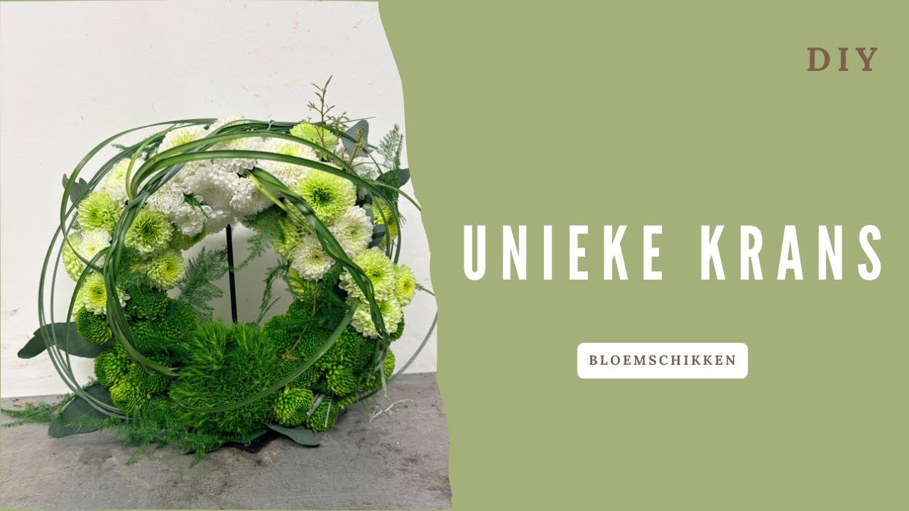 Unieke krans 🌼| DIY | Cursus Bloemschikken #426| Carlein Tukkers