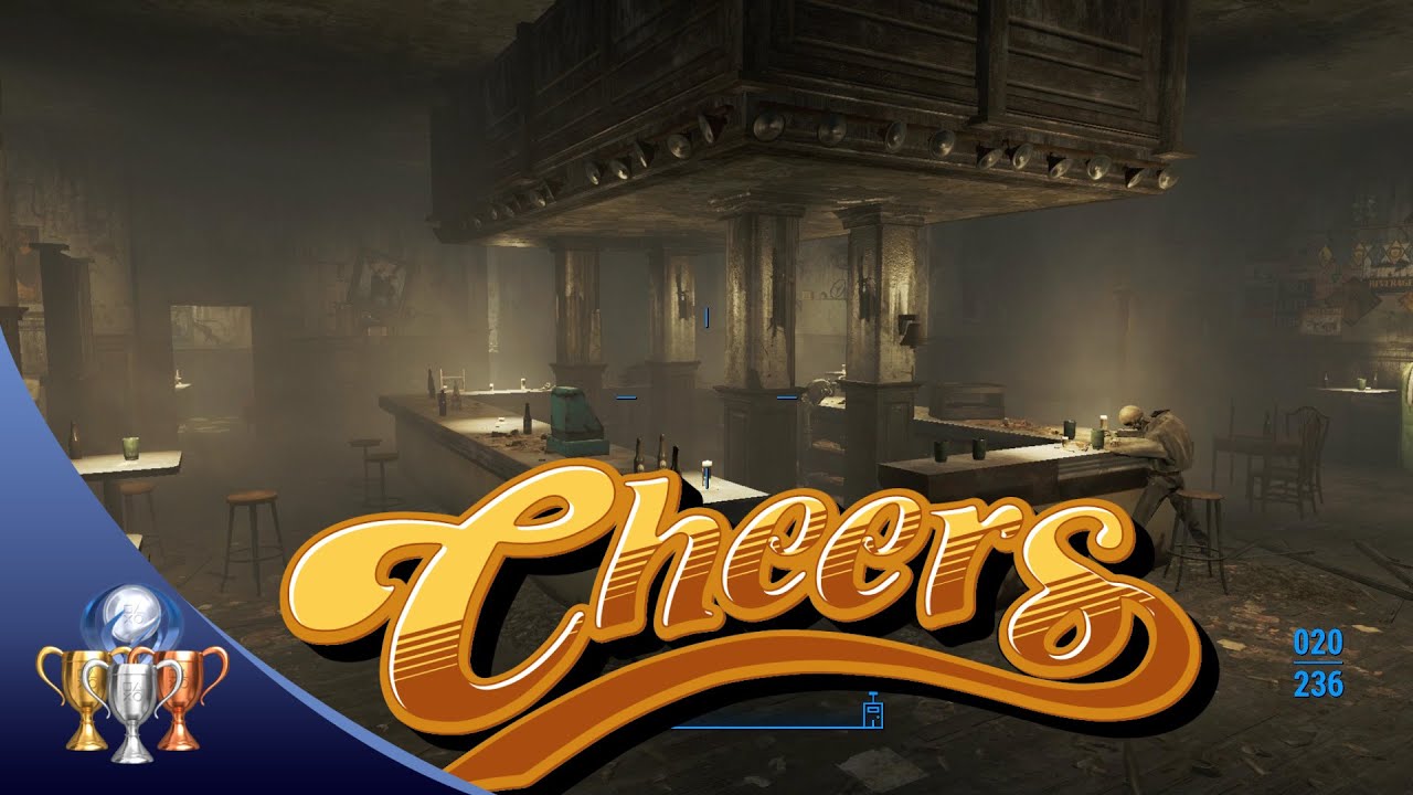 Fallout 4 Cheers TV Show Bar  Easter Egg