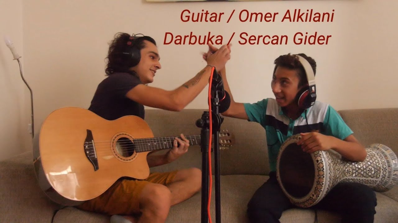 Crazy Fast 12 Years Old Drummer (Darbuka Percussion & Guitar Rhythm) by Omar Alkilani