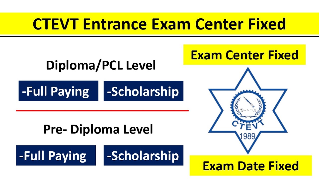 CTEVT Entrance Exam Center Fixed II प्रवेश परीक्षा II Center Fixed