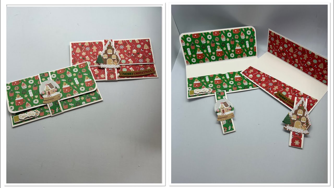 Tuto pochette cadeau 1 feuille A4/ 2 pochettes .. action noel