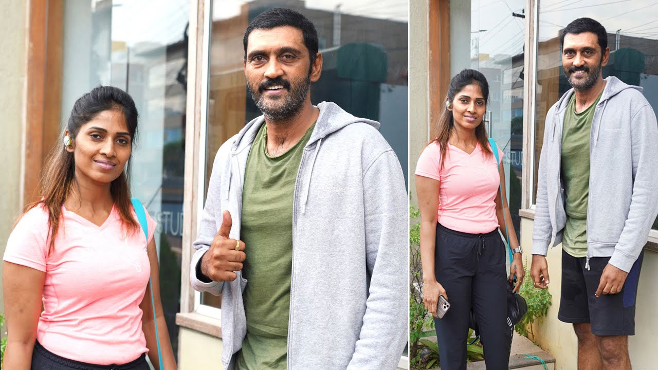 Actor Ajay and His Wife Spotted At GYM Session In Hyderabad | Tollywood Villain | Filmylooks