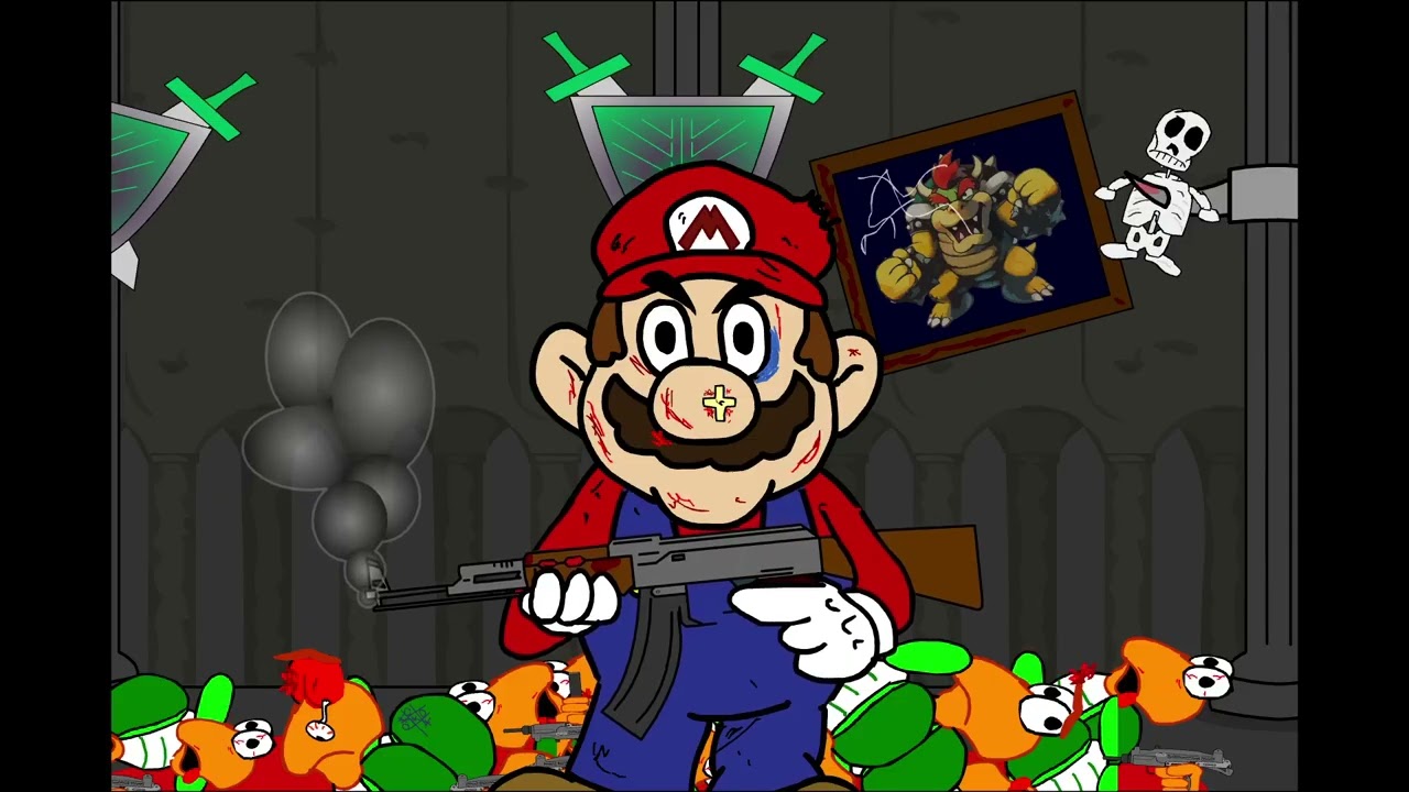 Rambo Bros. (Mario Flash Game) Full Gameplay