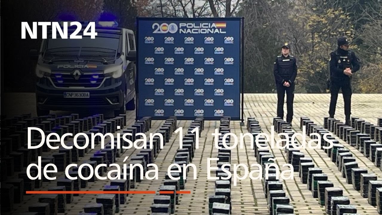 Decomisan en España 11 toneladas de cocaína procedentes de Colombia y enviadas a través de Ecuador
