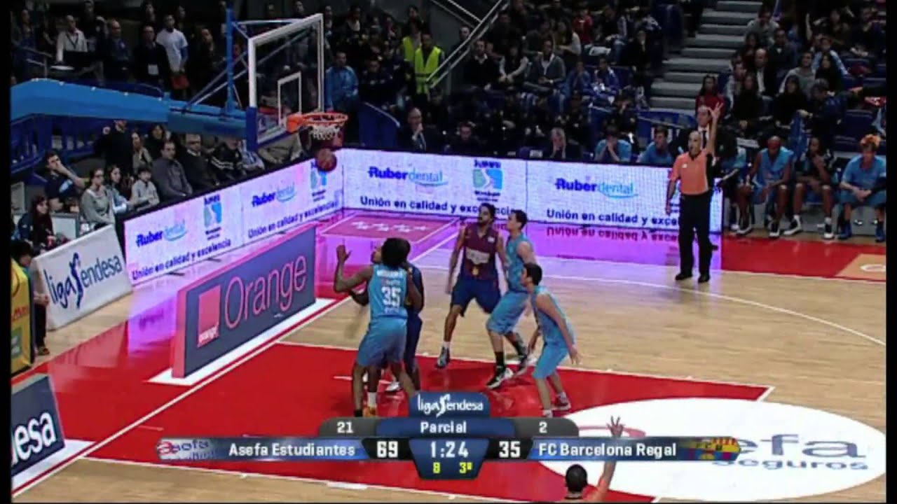 Estudiantes vs Barcelona (88-66) Liga Endesa Spanish ACB Basketball Highlights [13/01/13]