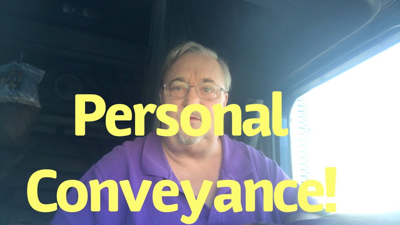 Personal Conveyance!  When u can use it!
