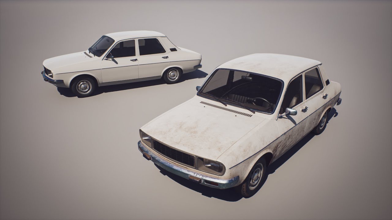 Classic Sedan 1 - Game Asset - R 12 - Unreal Engine