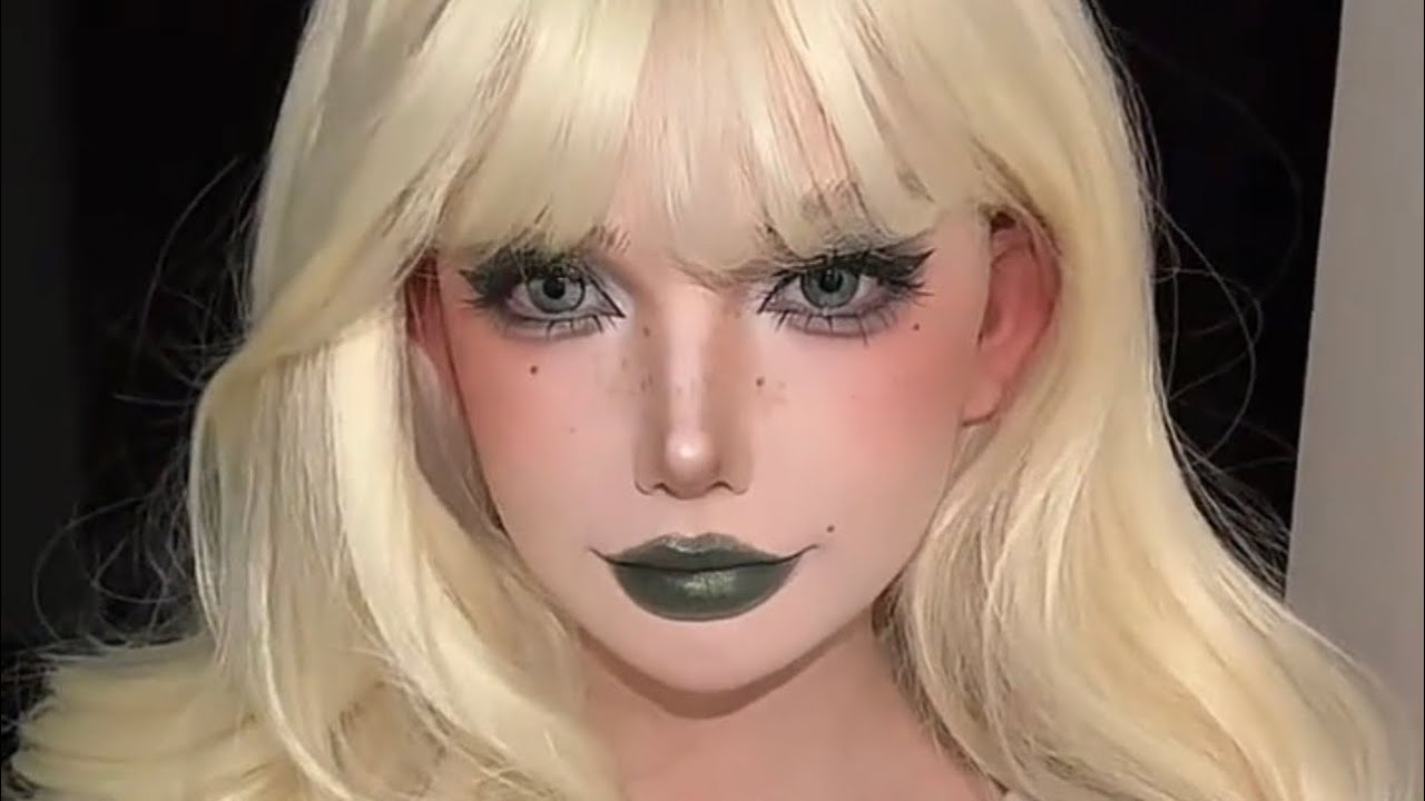 This Green Lip Changes Everything | Editorial Makeup Transformation!!!👩🏻‍🦲🧚🏼