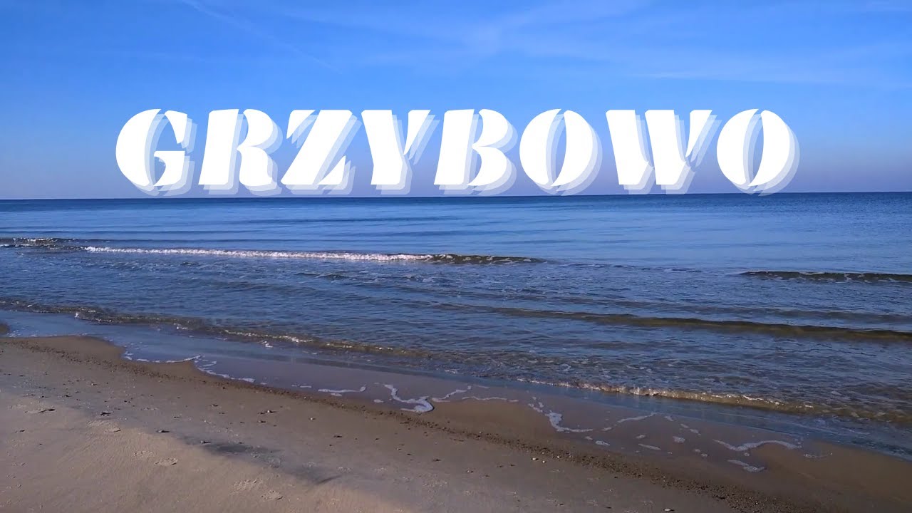 Гжибово - пляж почти пустой - волшебное время на Балтийском море
