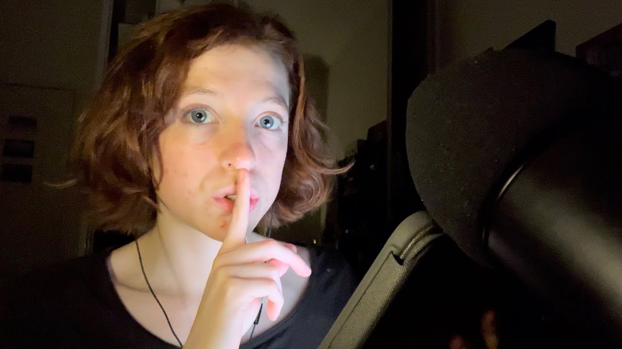 ASMR reading random facts while chewing gum
