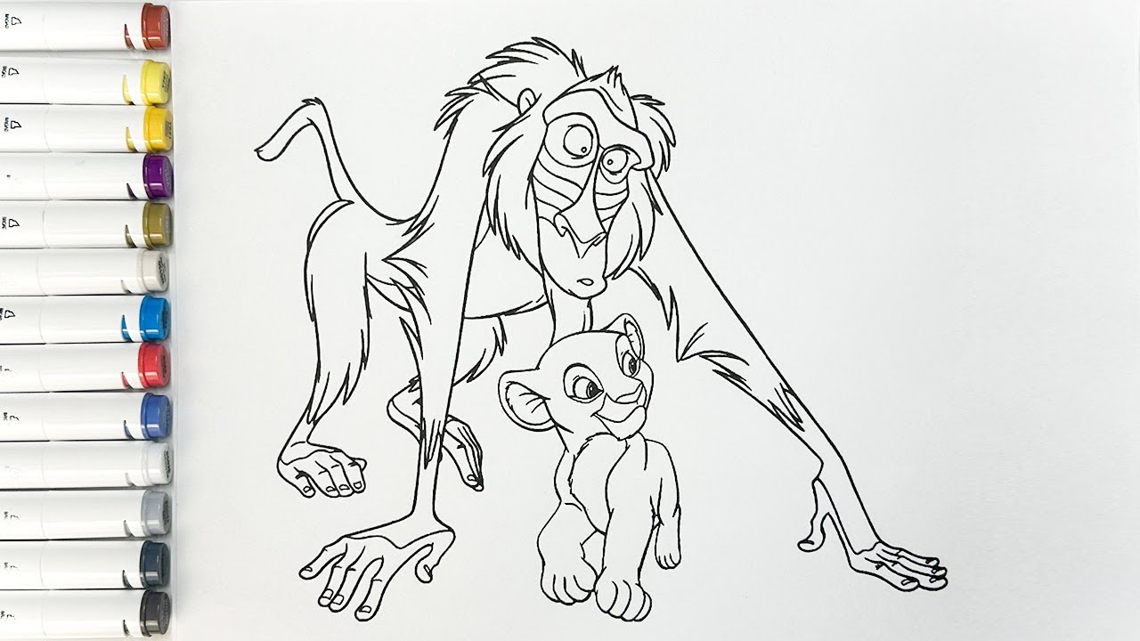 The Lion King - Disney Coloring - How to Coloring The Lion King
