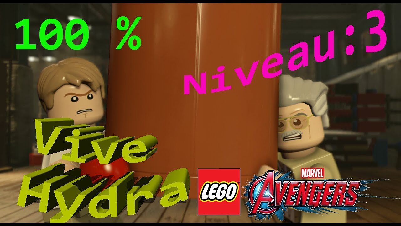 LEGO MARVEL AVENGERS 100% Niveau 3 Vive Hydra