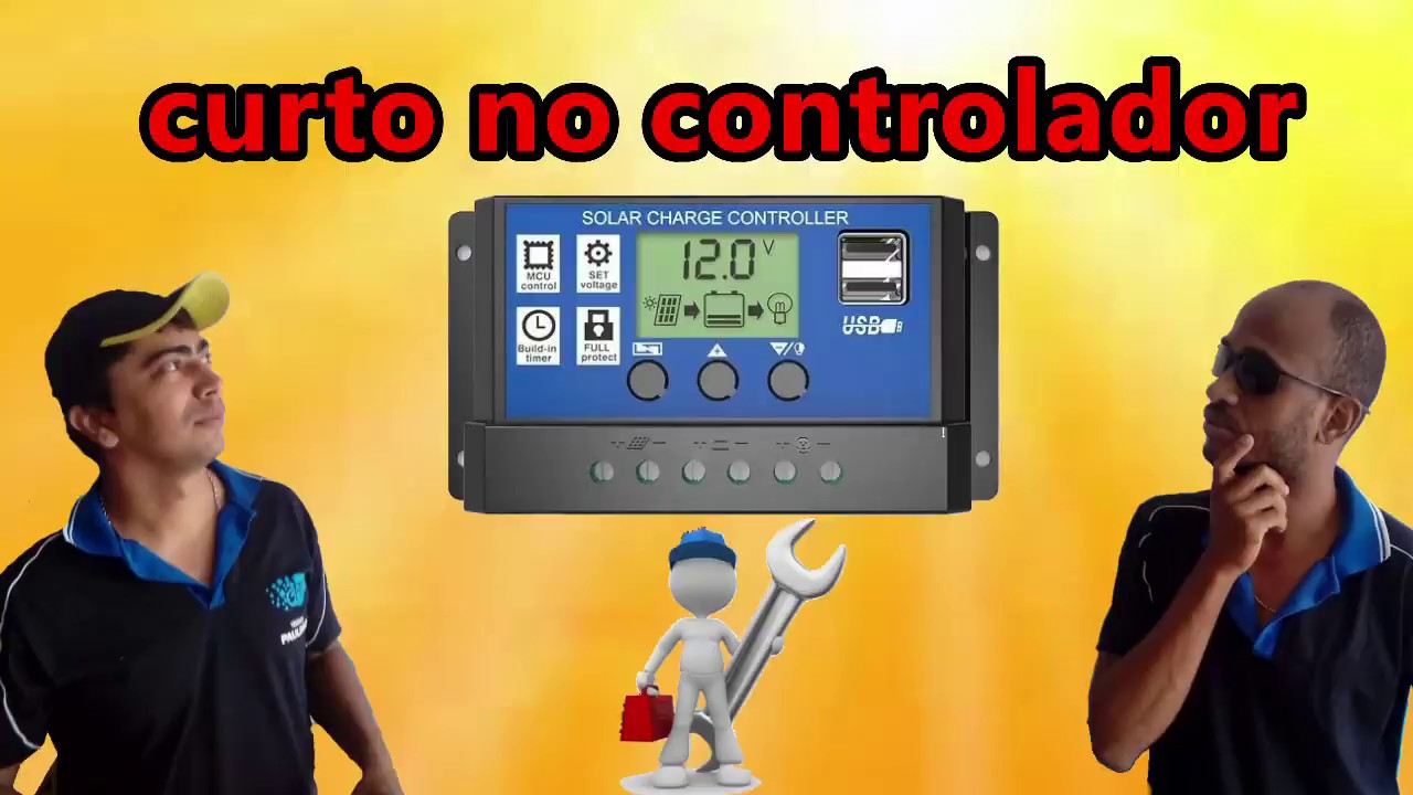 controlador de carga com defeito