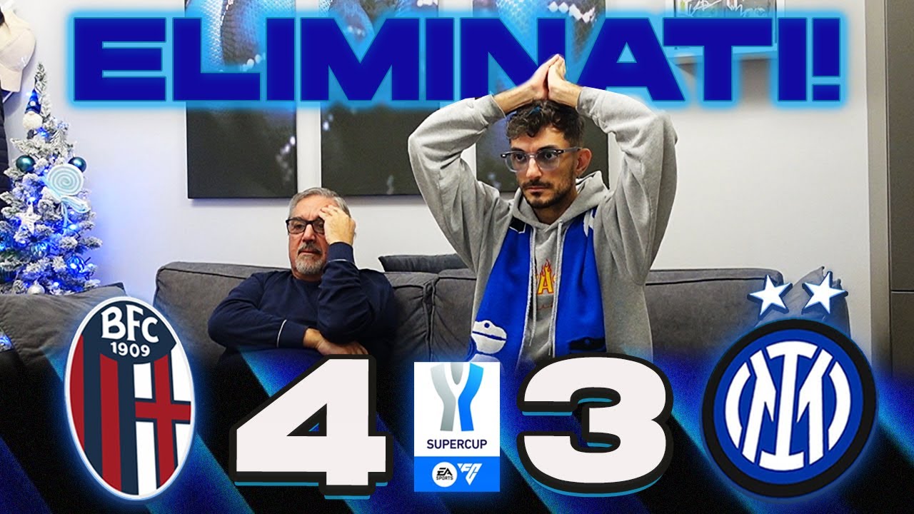ELIMINATI AI RIGORI! BOLOGNA 4-3 INTER | LIVE REACTION TIFOSI INTERISTI | SUPERCOPPA | HIGHLIGHTS