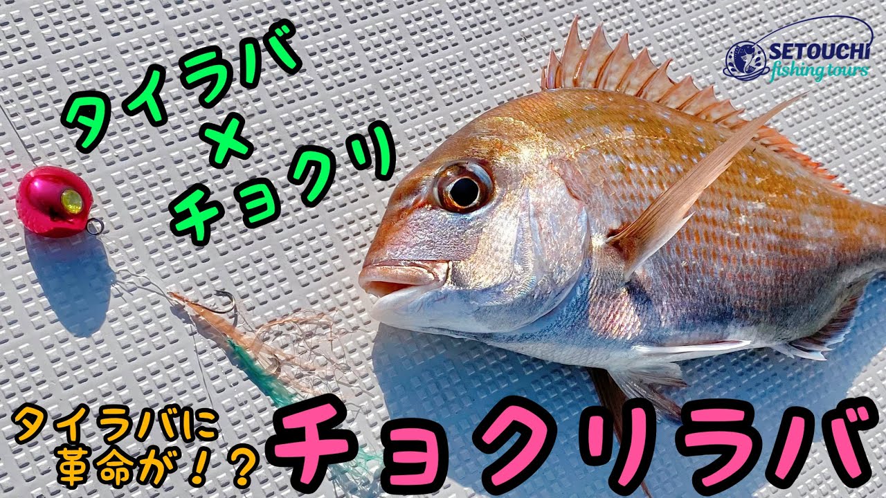 【真鯛】タイラバとチョクリの融合！？でマダイを狙ってみた!! in 岡山県宇野港発 瀬戸内海