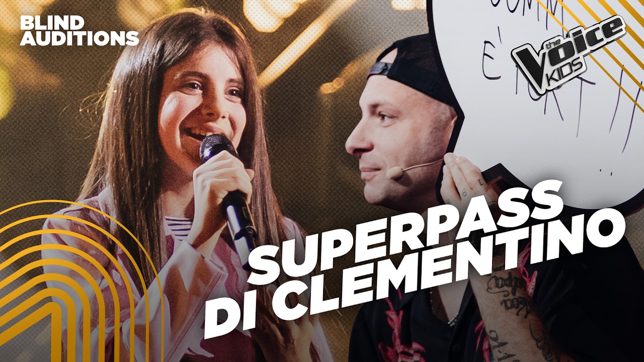 Rita canta Lady Gaga e va in finale con Clementino | The Voice Kids Italy | Blind Auditions
