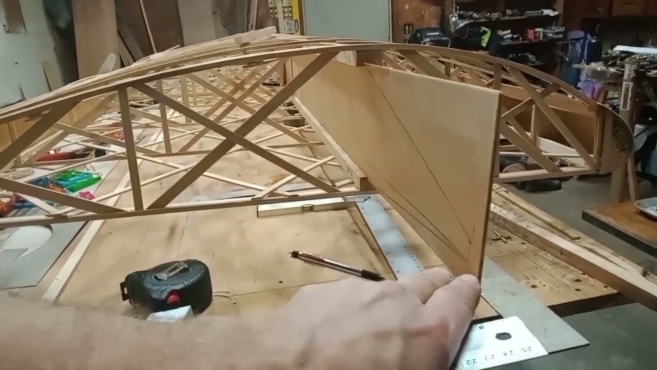 FP202 Scratch build from prints E100 wing tip bow fitting