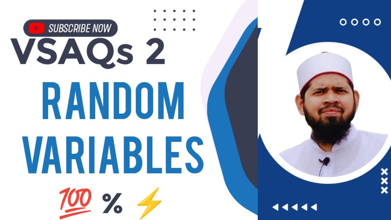 💡 Random Variable One Shot 🔥 2 Marks Top VSAQs Revision |Guarantee Q#apboard #tsboard #moinsir