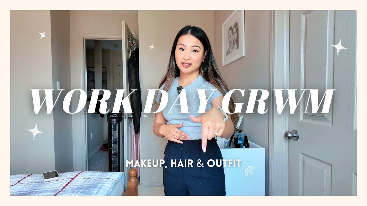 GRWM for a work day ☁️ healthcare girlie in tech