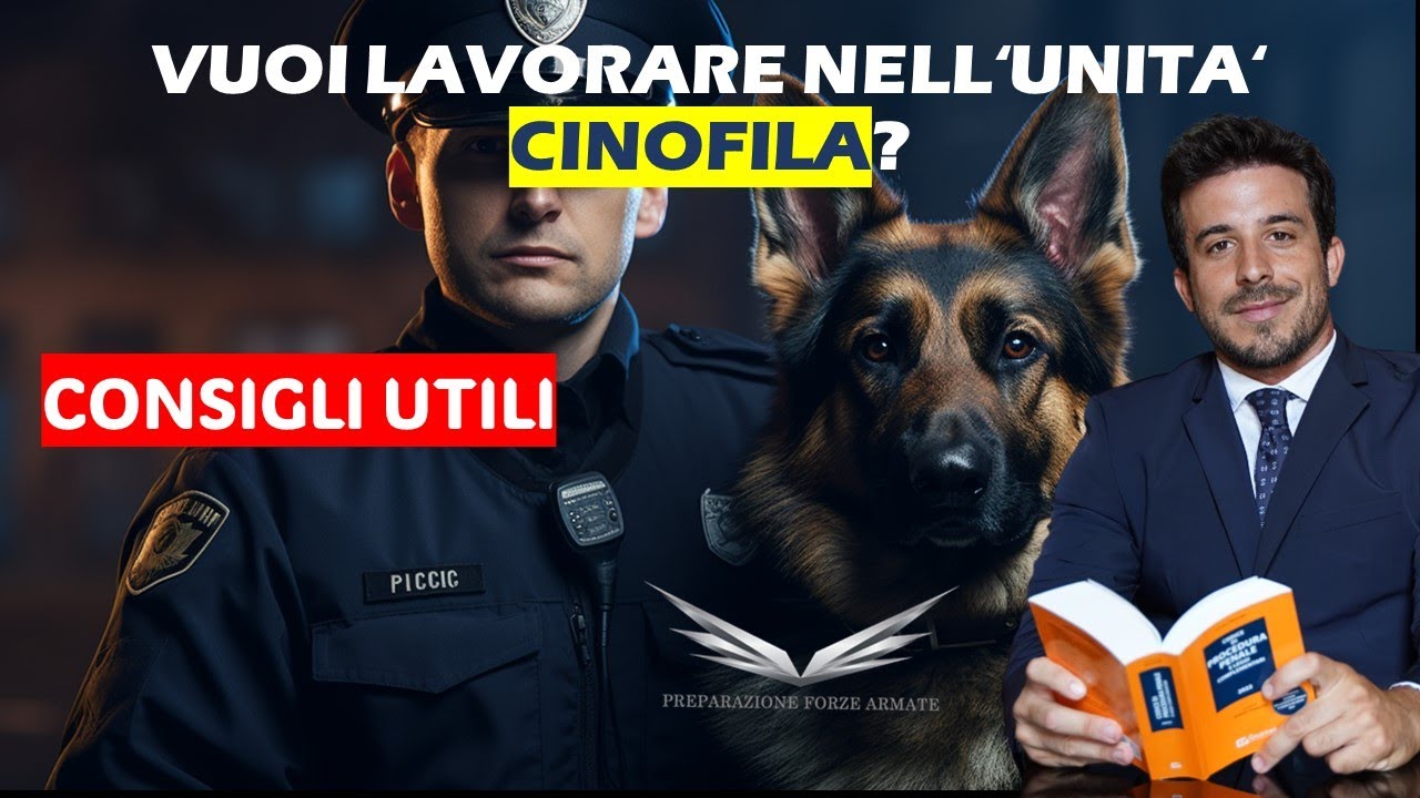 Vuoi lavorare nel Reparto Cinofili delle Forze Armate e di Polizia?