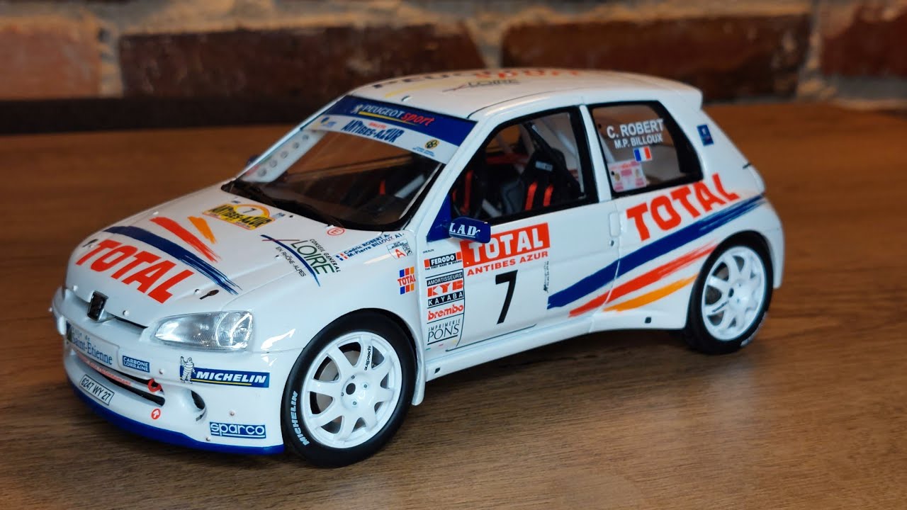WRC Collection Peugeot 106 Maxi Kit Car #7 Rallye Antibes-Azur 2000 C.Robert-M.P.Billoux Otto 1:18