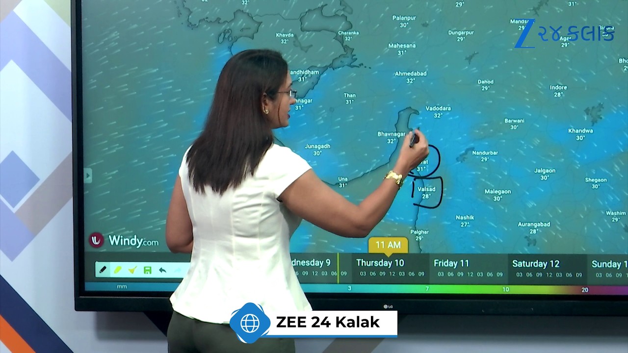 Gujarat Weather Update: Light to Moderate Rain Forecast Today; Live Radar Tracking via Windy