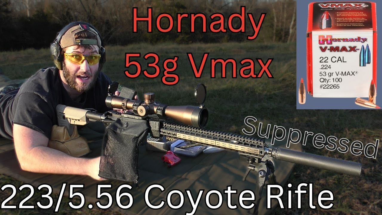 AR15 Load Development: Coyote Rifle 223/5.56 - Hornady 53g Vmax, Ramshot Tac, IMR 8208XBR Suppressed