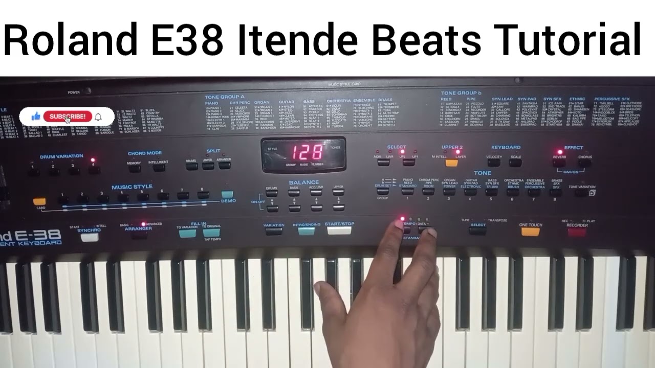 Roland E38 Itende Beats Tutorial |Roland Keyboard on sale 072 1414 681 whatsapp me