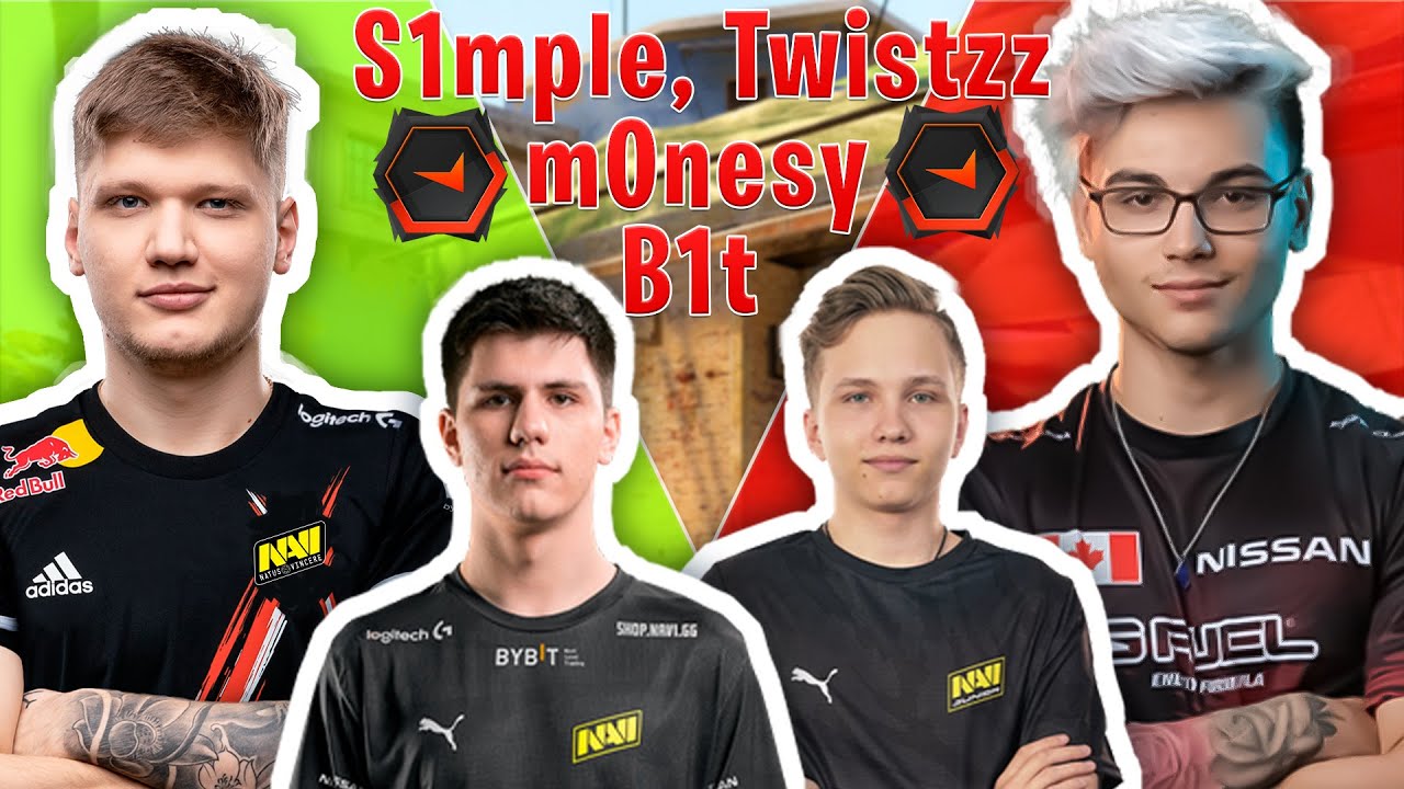 S1mple with b1t, Twistzz and m0nesy ( FPL CSGO Stream Battles )