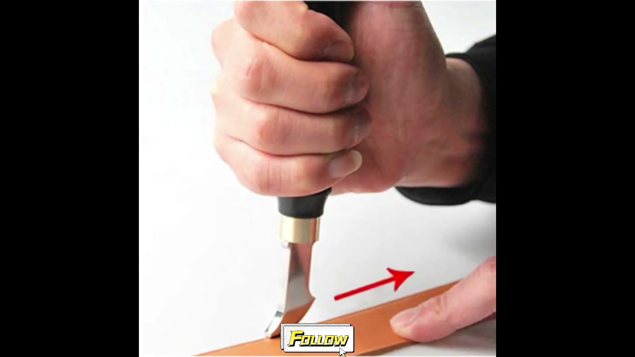 Unlock the potential of the Leather Edge Creaser!  #diytool #tools