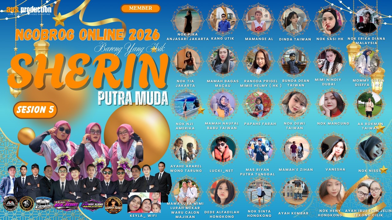 🔴LIVE STREAMING NGOBROG ONLINE || SHERIN PUTRA MUDA || SESION 5 EDISI RAMADHAN, 07 MARET 2026