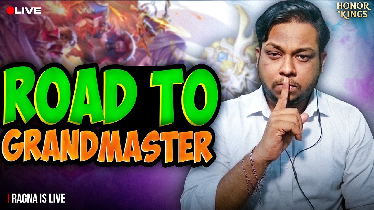 HONOR OF KINGS INDIA RANK PUSH TO GRANDMASTER | LIVE GAMEPLAY | RAGNA IS LIVE #honorofkings #hok