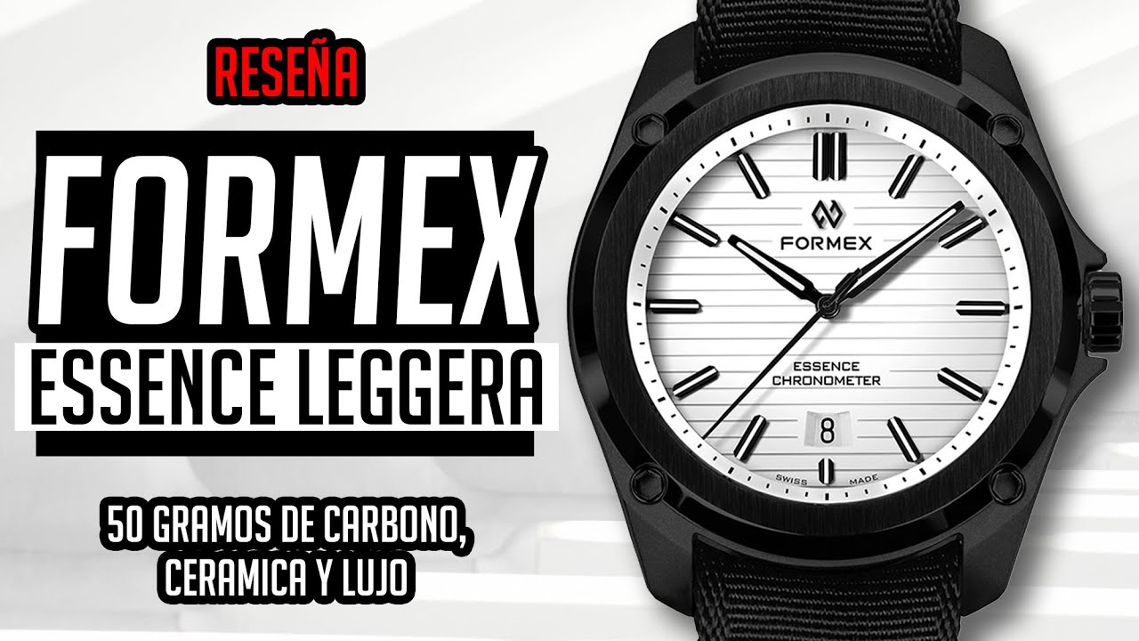 Reseña FORMEX LEGGERA: Un Reloj de Lujo de Carbono - Ultraligero con Bisel de Cerámica
