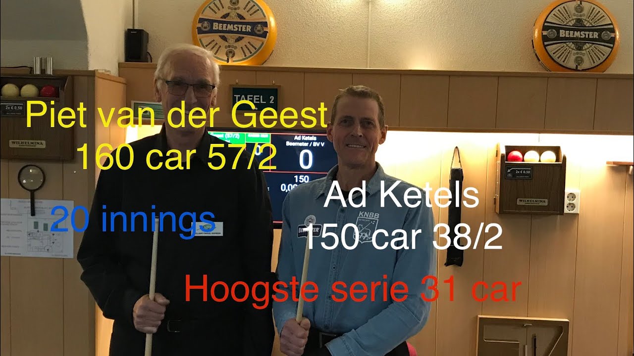 57/2 38/2 Ad Ketels Beemster - Piet van der Geest De Musketiers! Kijk en 🆎