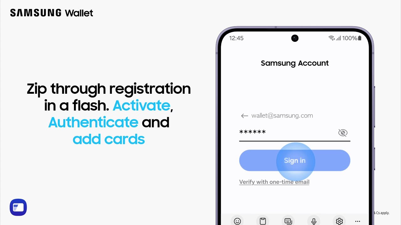 Easy to use with one swipe | Samsung Wallet | How-to