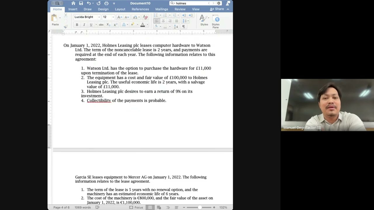 Lease Practice Problems 4