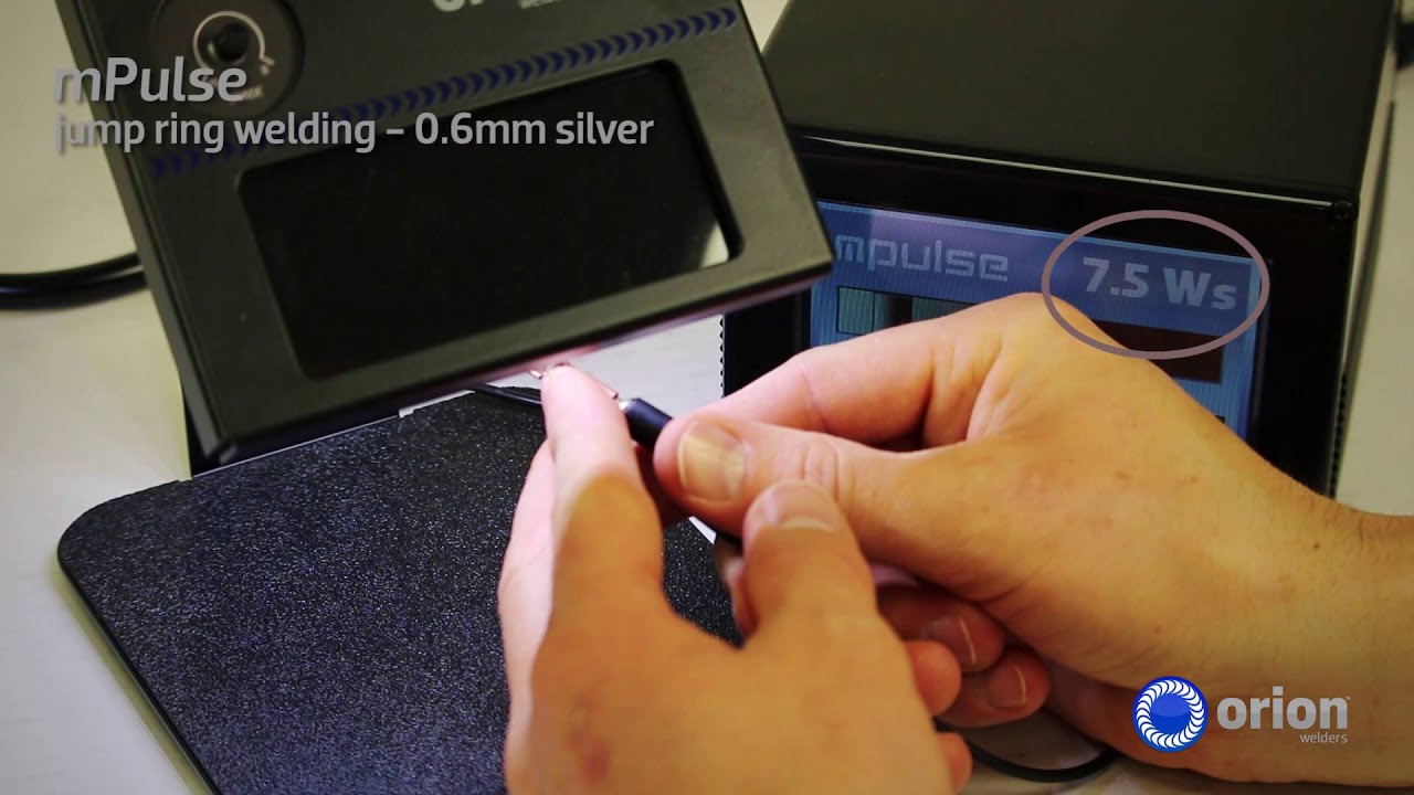 Welding Silver and Titanium Jump Rings on Orion mPulse Welder