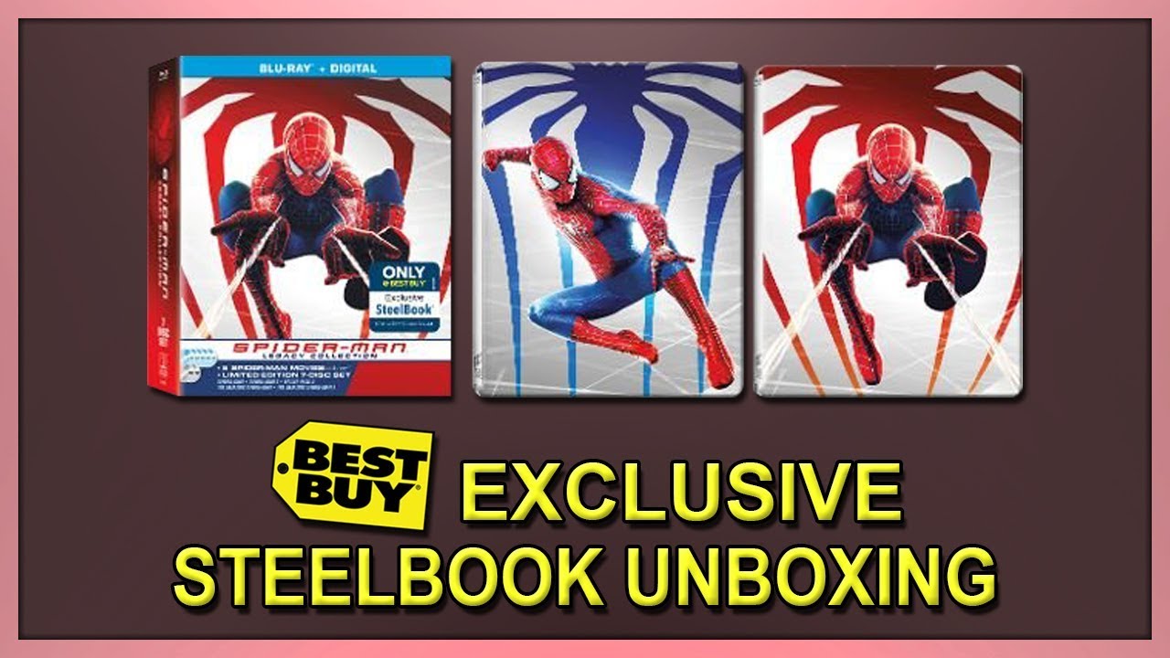 Spider-Man: Legacy Collection Best Buy Exclusive Blu-ray SteelBook Set Unboxing
