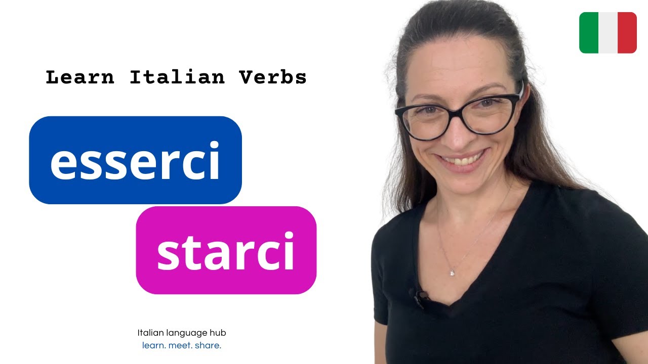 Learn Italian verbs ESSERCI and STARCI #learnitalian