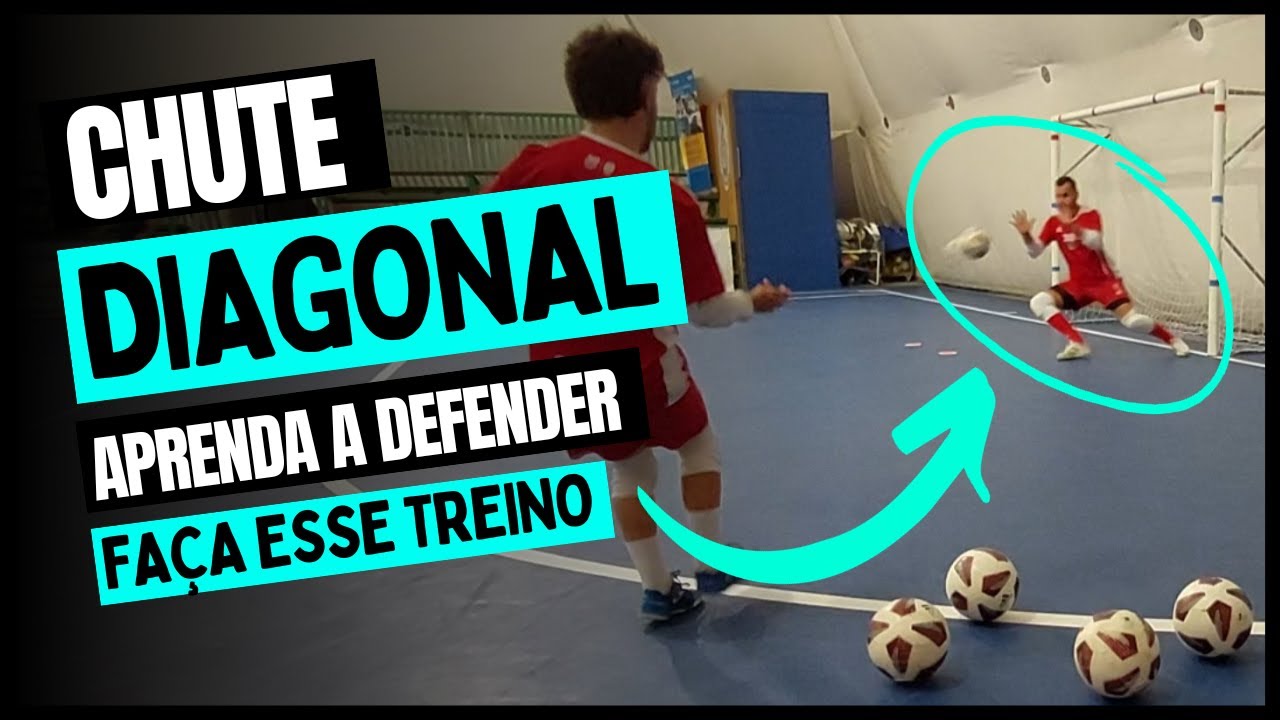 Como defender chute em diagonal - Dicas e treinos para goleiros de futsal #futsal #goleiro #gk