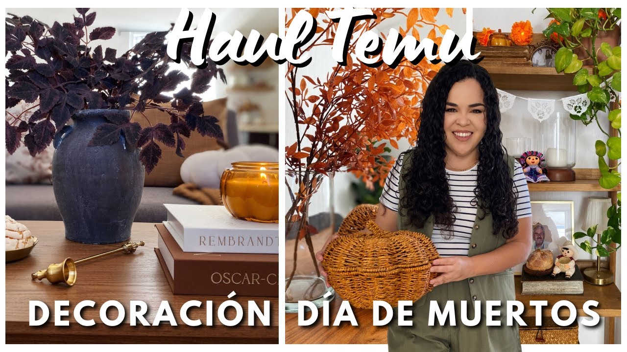 🧡HAUL TEMU HOGAR & PEDI MÁS LAMPARAS🧡IDEAS PARA DECORAR EN DÍA DE MUERTOS 