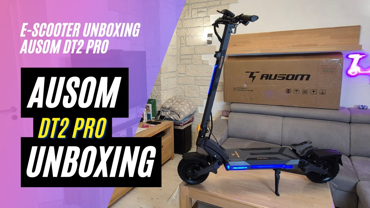 🛴 Ausom DT2 PRO 🎁 Unboxing (52V; 23,4 Ah; 2 x 1100W)